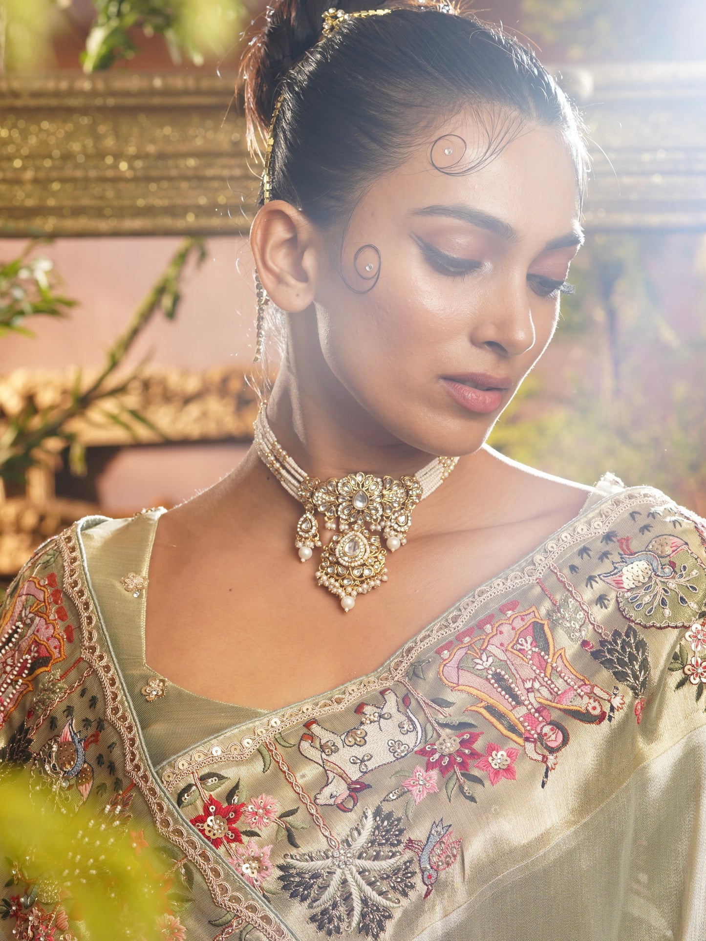 Shradha Kundan Choker set
