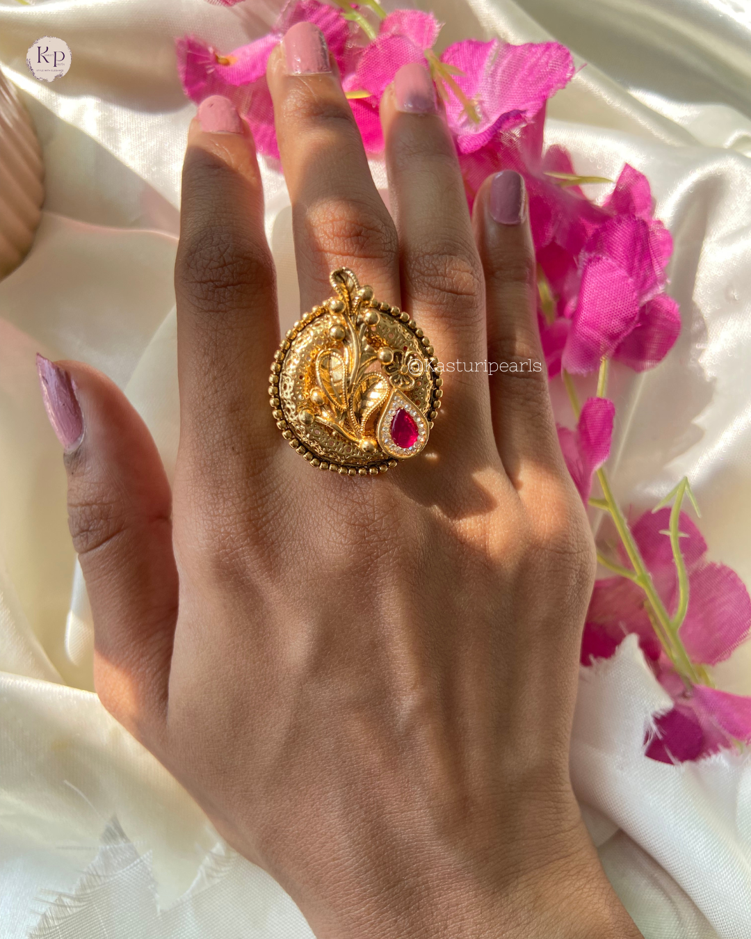 Ahana Antique Copper Ring