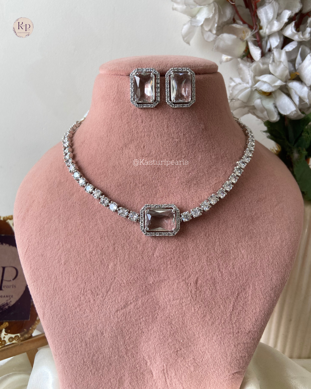 Alize silver Ad Neckset