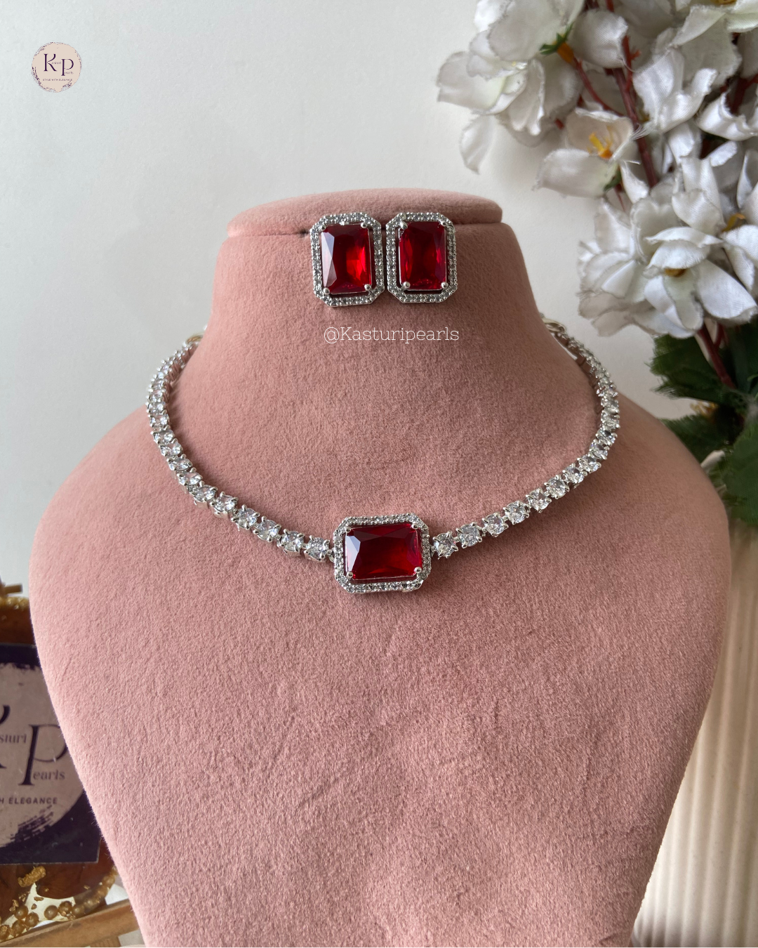 Alize Ruby Ad necklace set