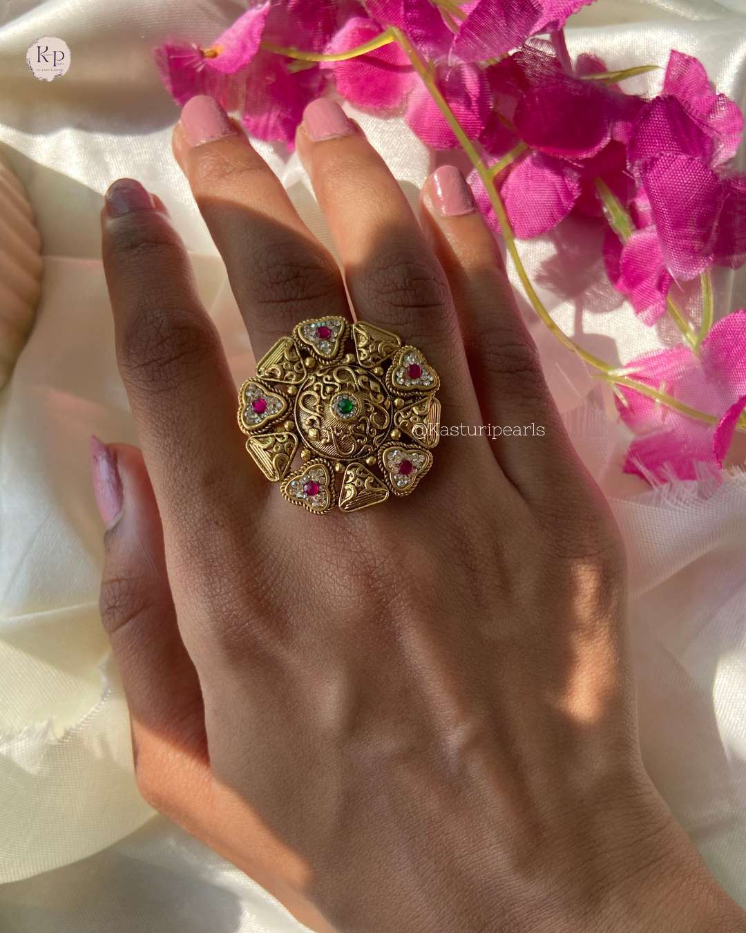 Anushka Antique Copper Ring