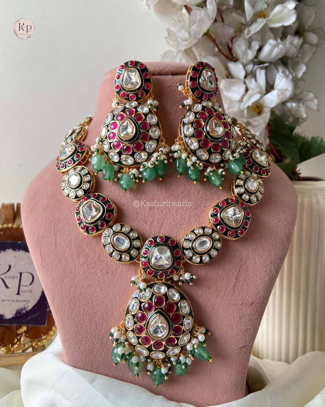 Fariya Polki Kundan Necklace set