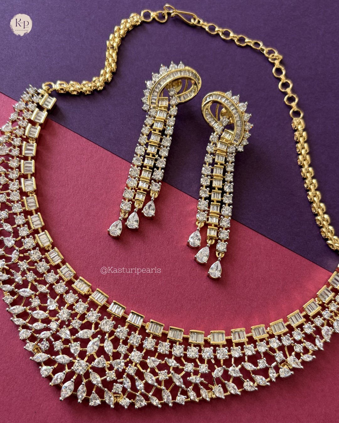 Godavari gold polish neckset