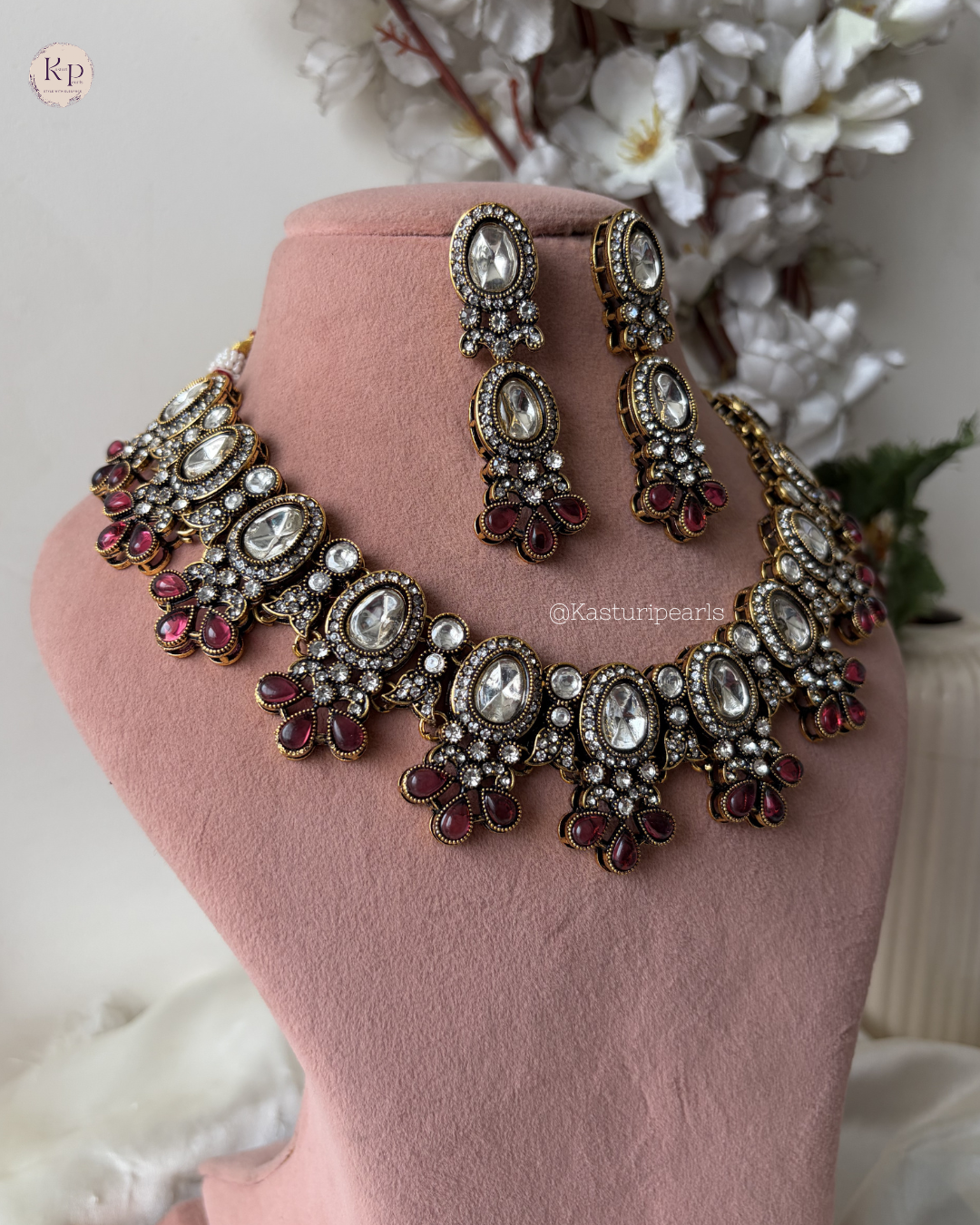Hania Mehendi Polish Kundan Neckset