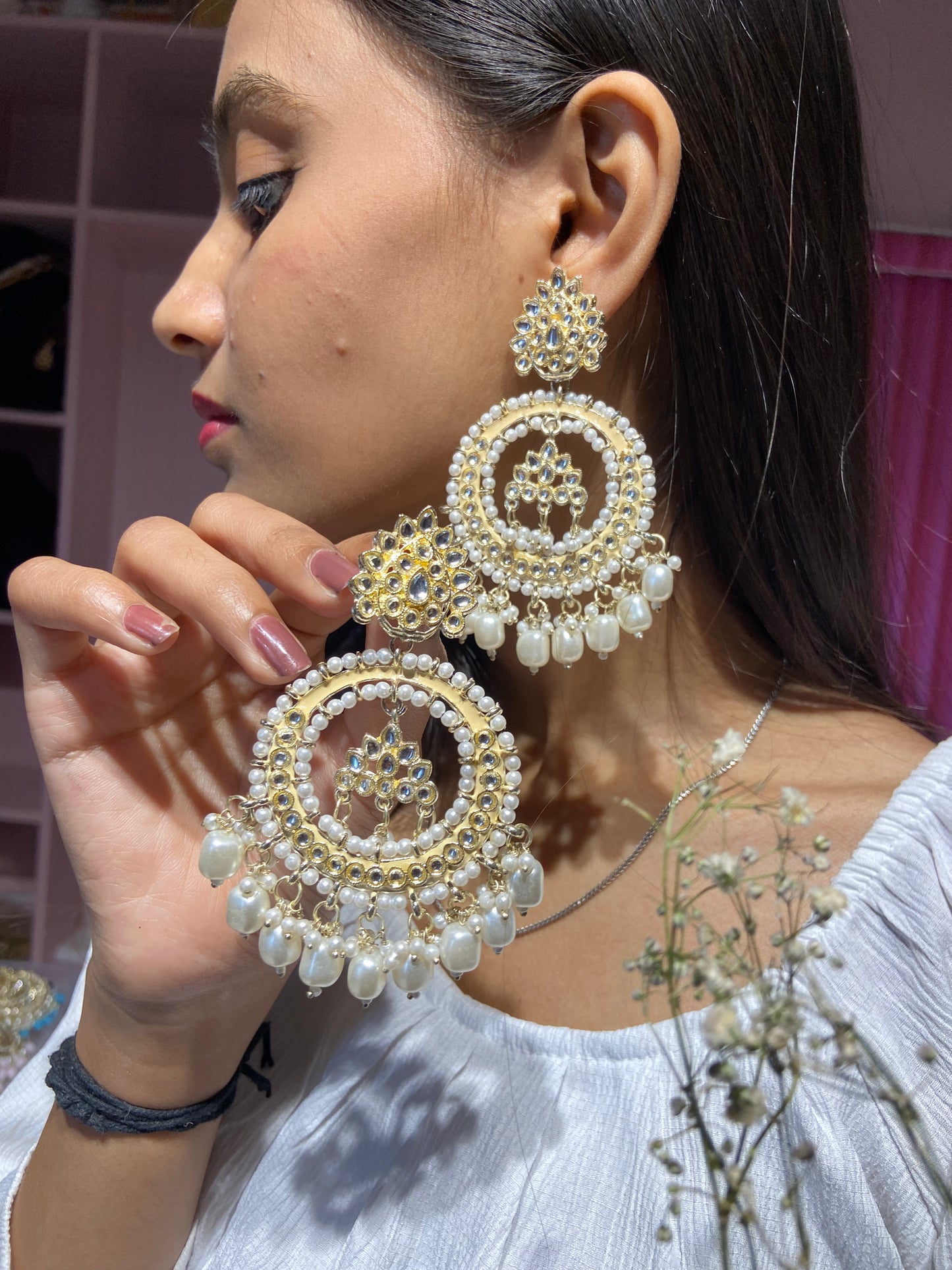 Reena kundan Earrings