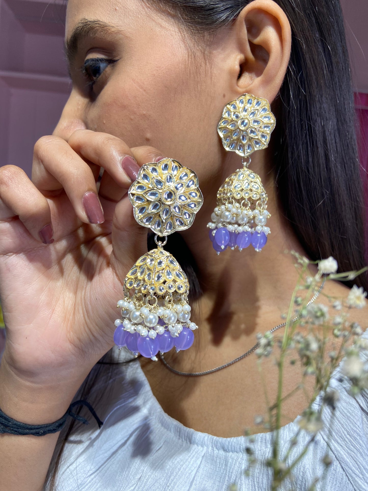 Yeni Jhumka tikka set