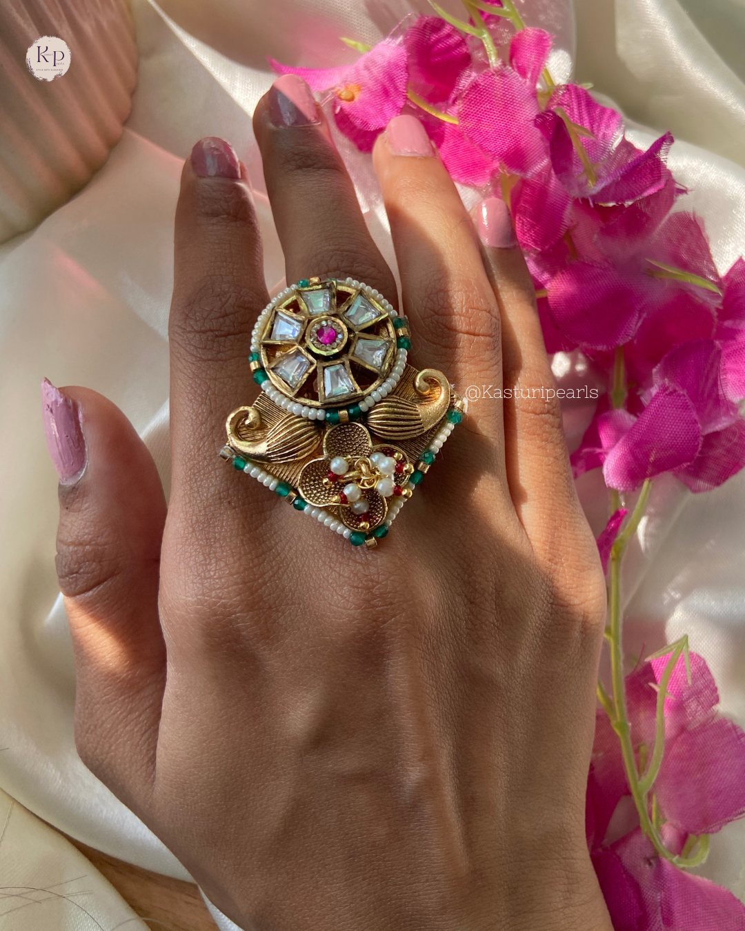 Jigisha Antique Copper Ring