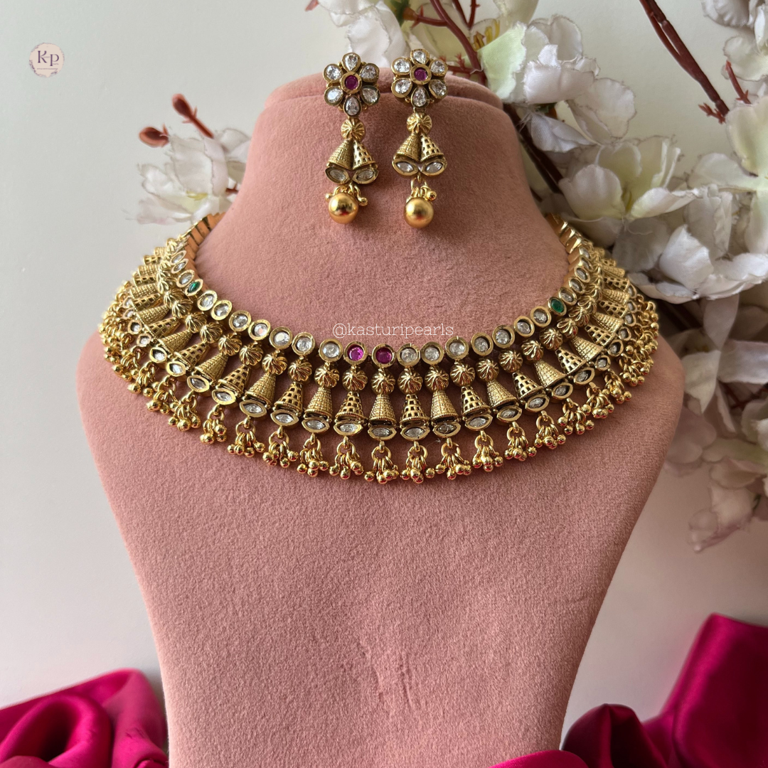 Jivika Antique Copper Neckset