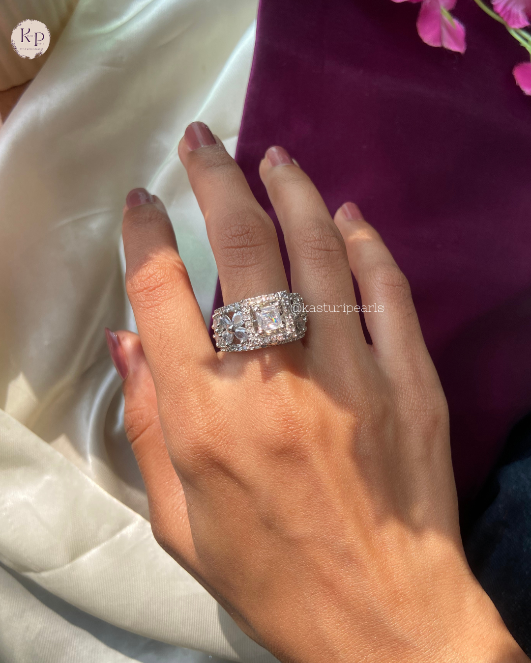 Kamakshi American Diamond Ring