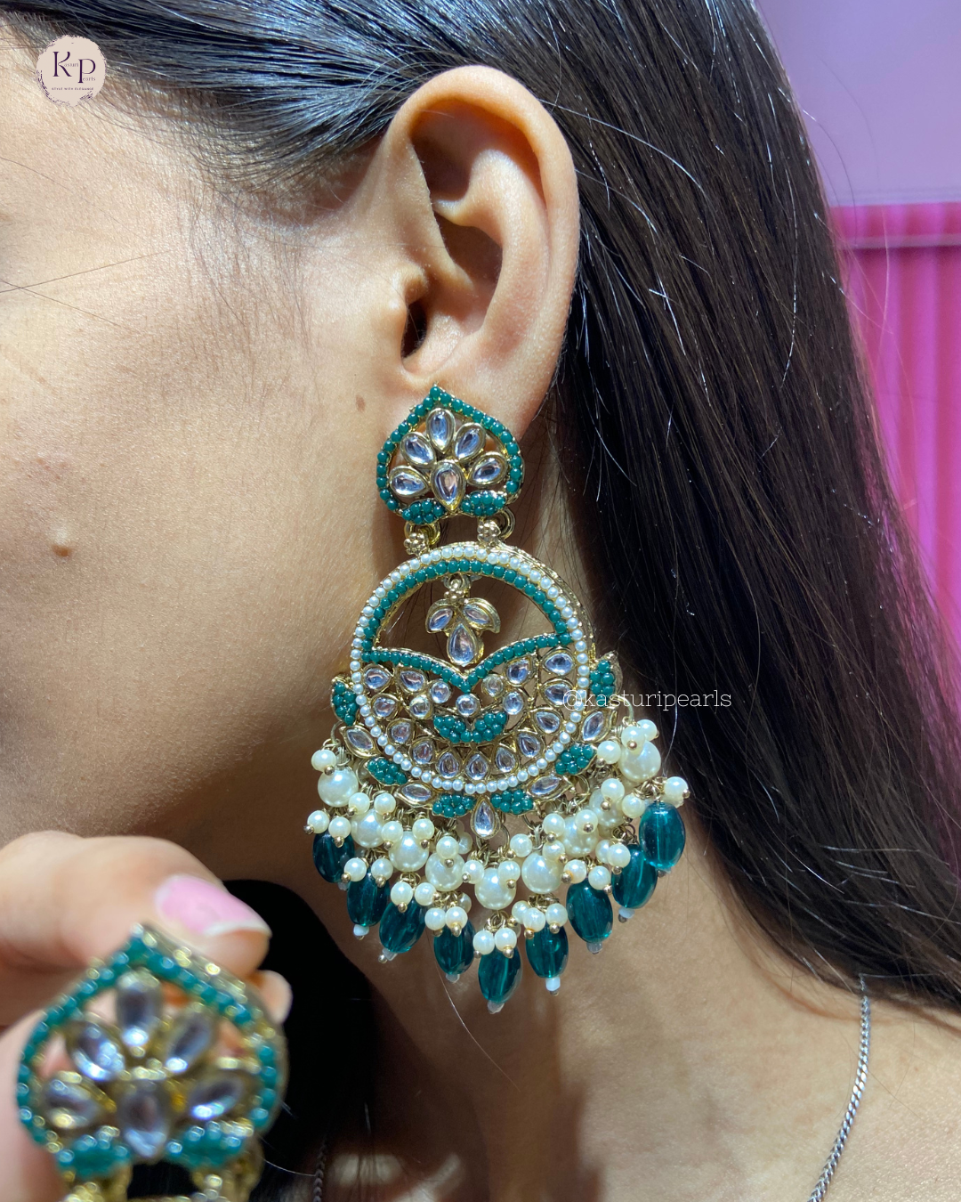 Mahisha Kundan earrings