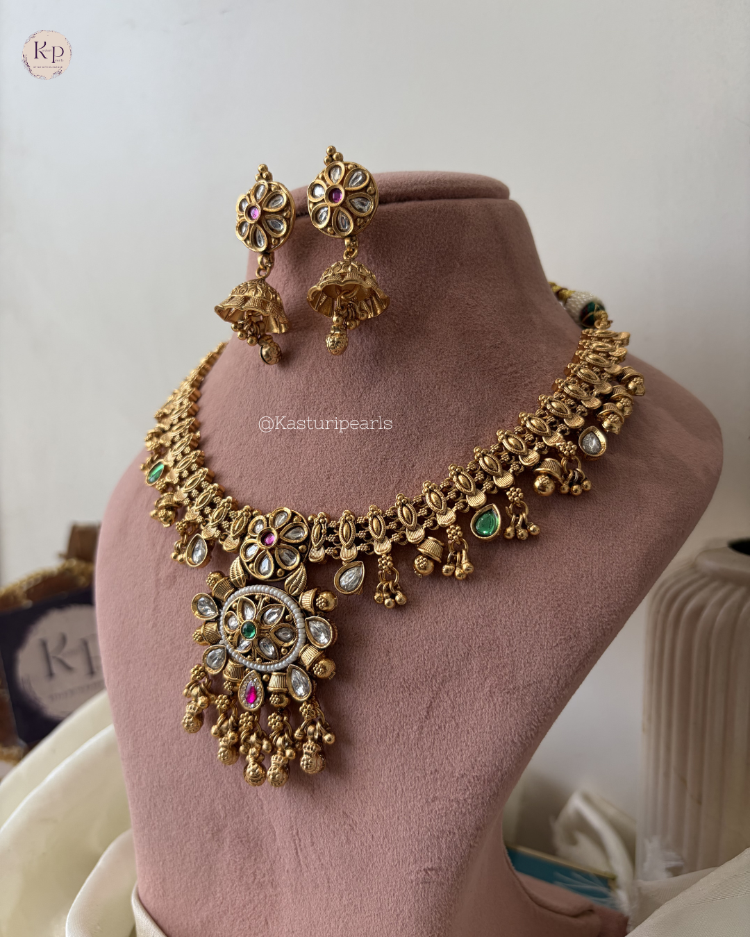 Mithya Antique brass Neckset