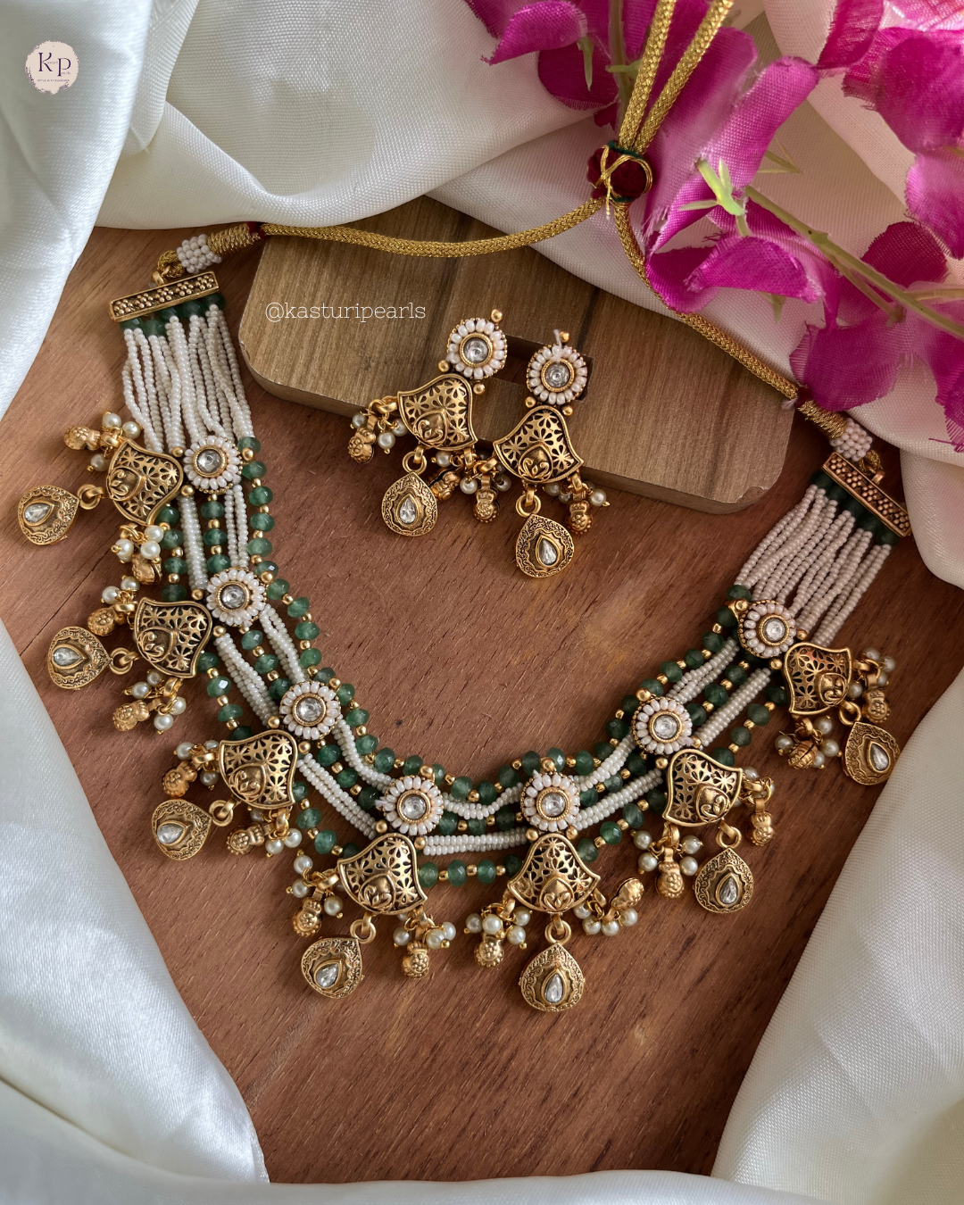 Mohini Antique Copper Necklace Set