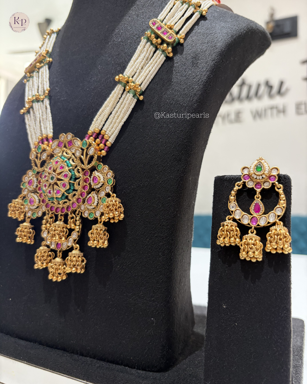 Neelam Antique Heritage Necklace set