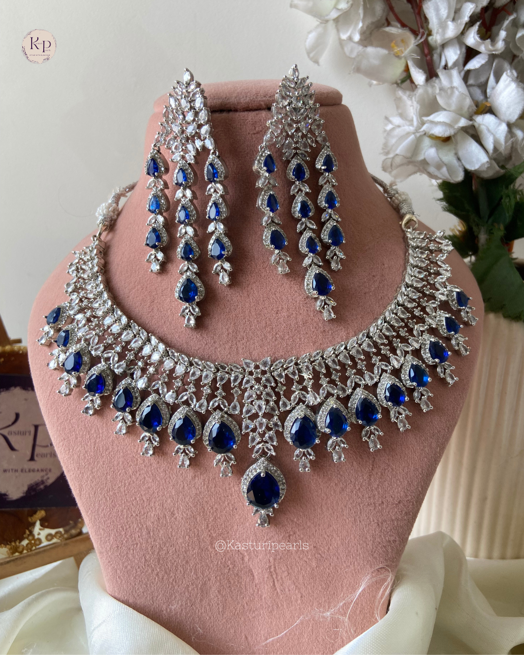 Adhira Blue Ad Neckset