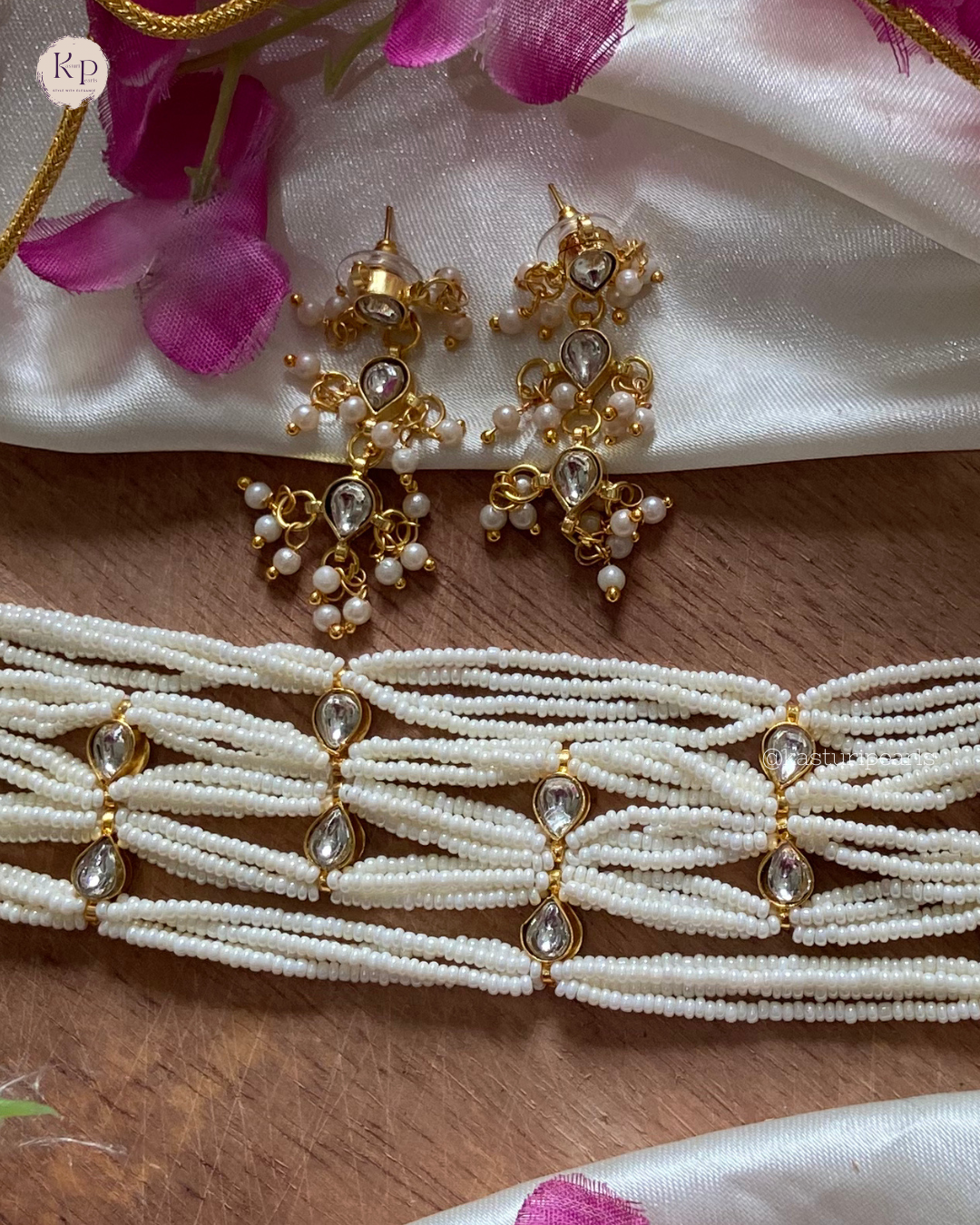 Rohini Pachi kundan Neckset