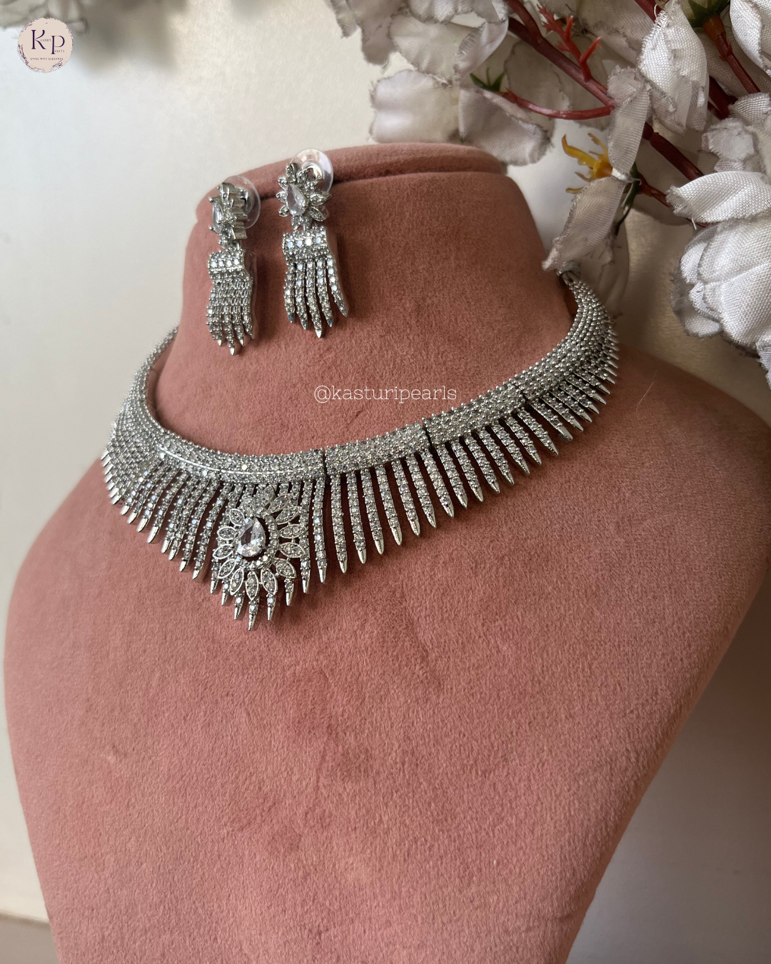 Suhani American diamond necklace set
