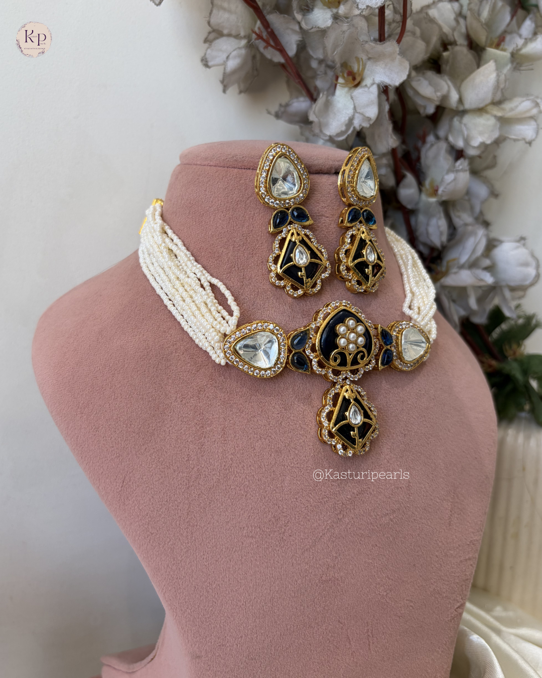 Tarini Moisannite Kundan Neckset