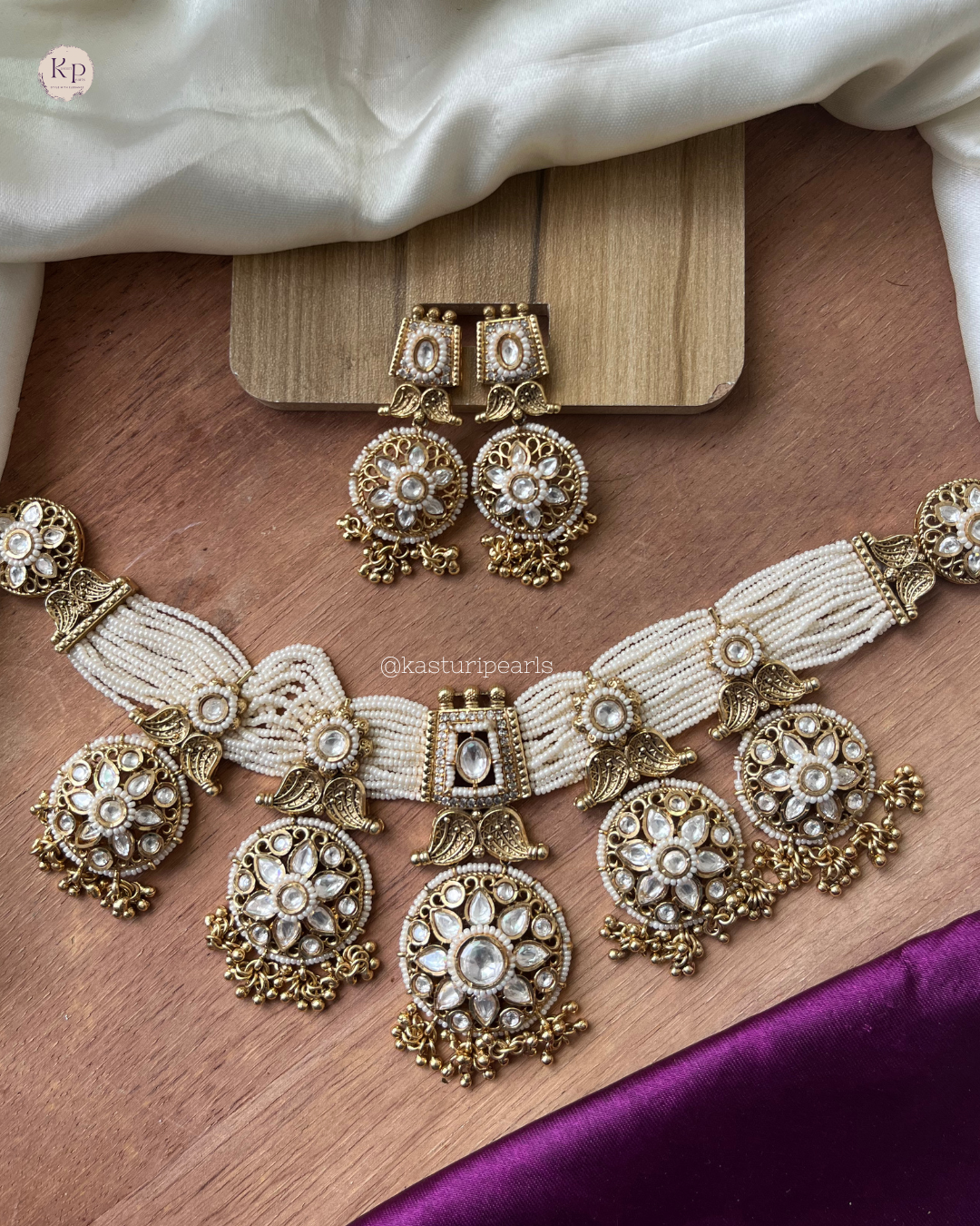 Tulsi Antique copper Necklace set