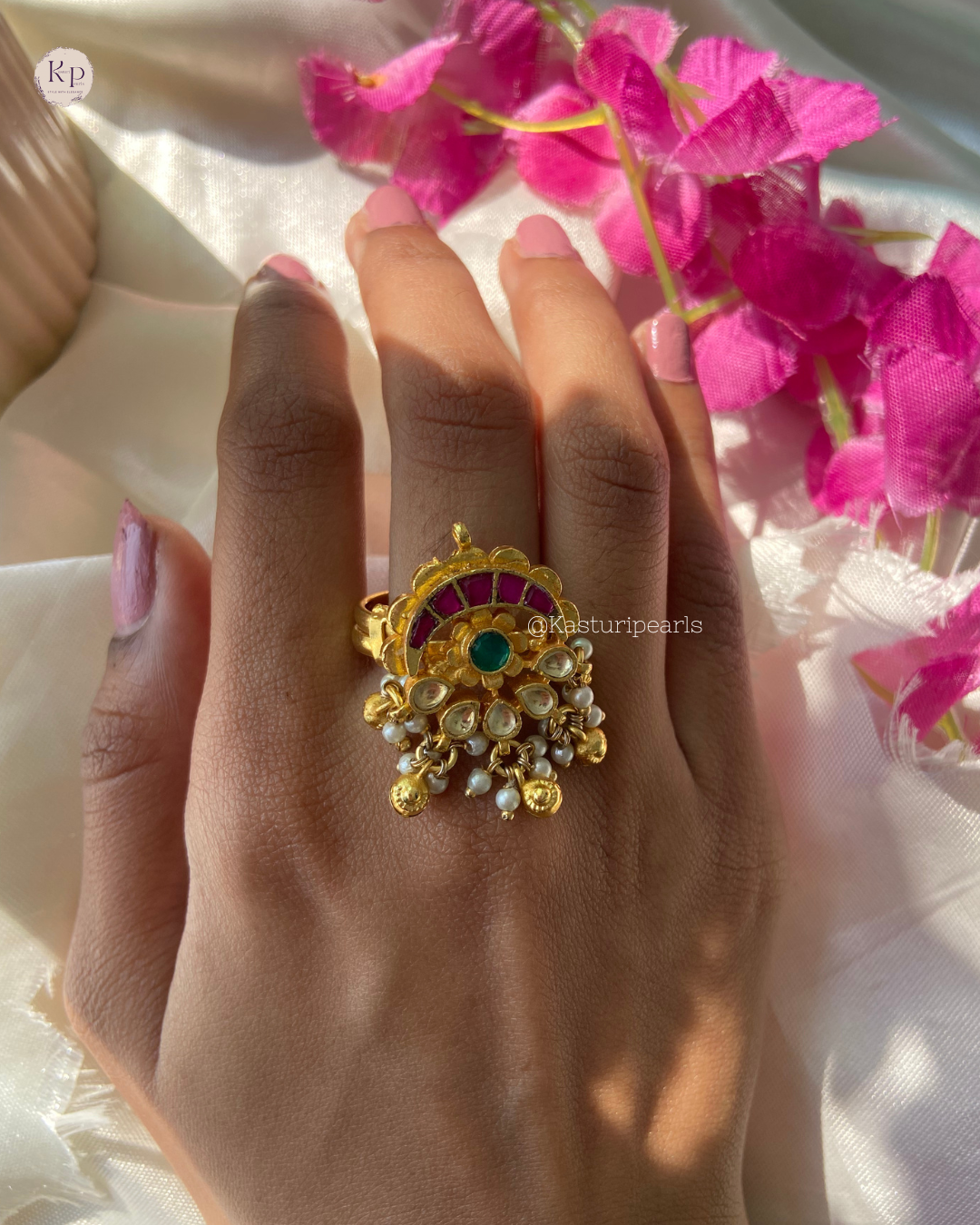 Vanshika Antique Copper Ring