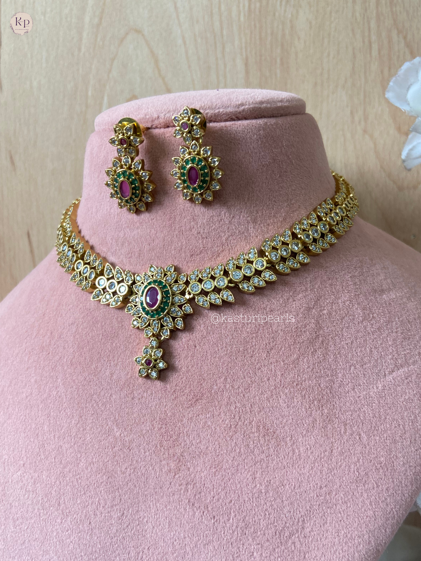 Aadhira antique short Neckset