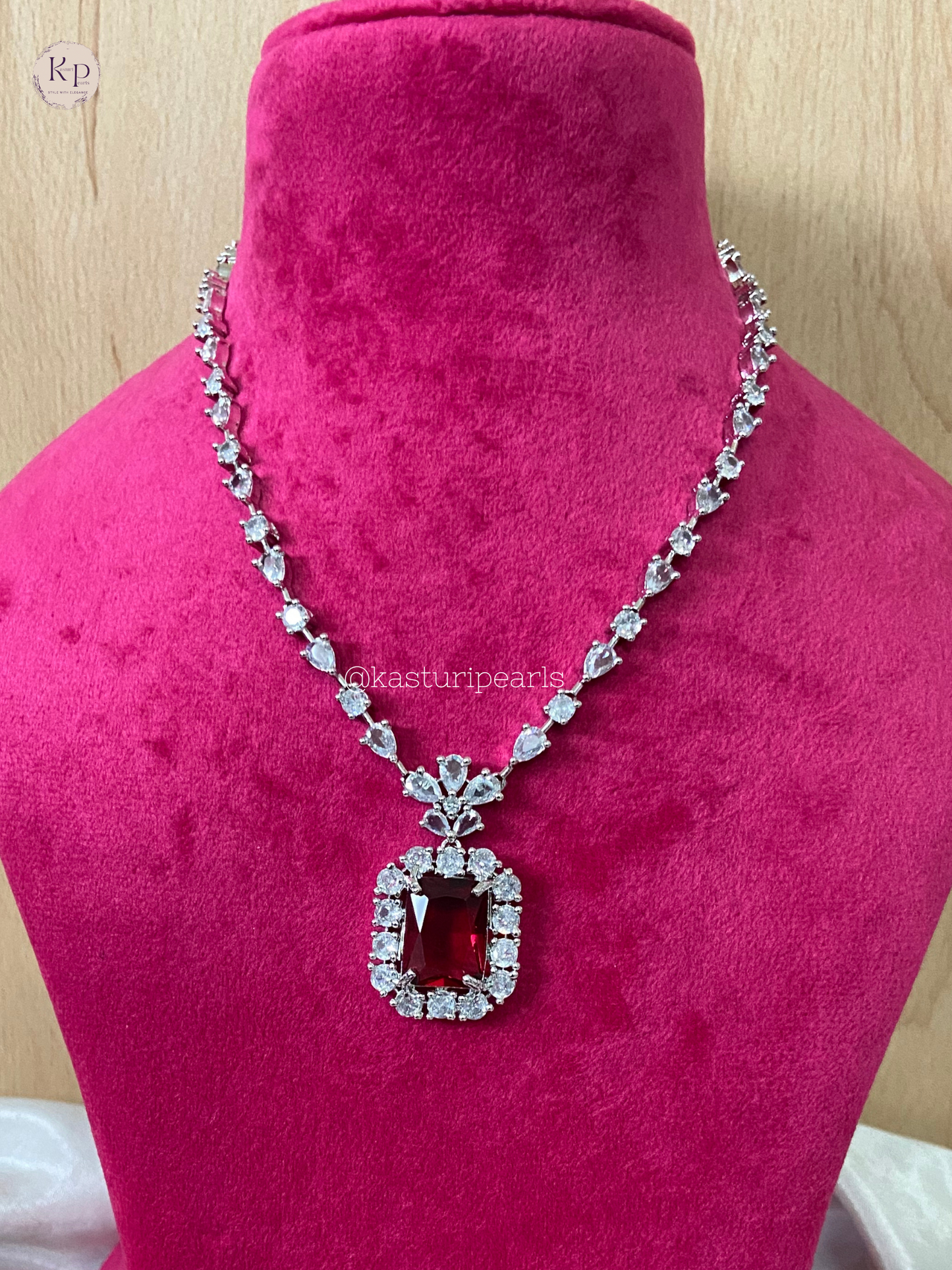 Aalia American Diamond Neckset