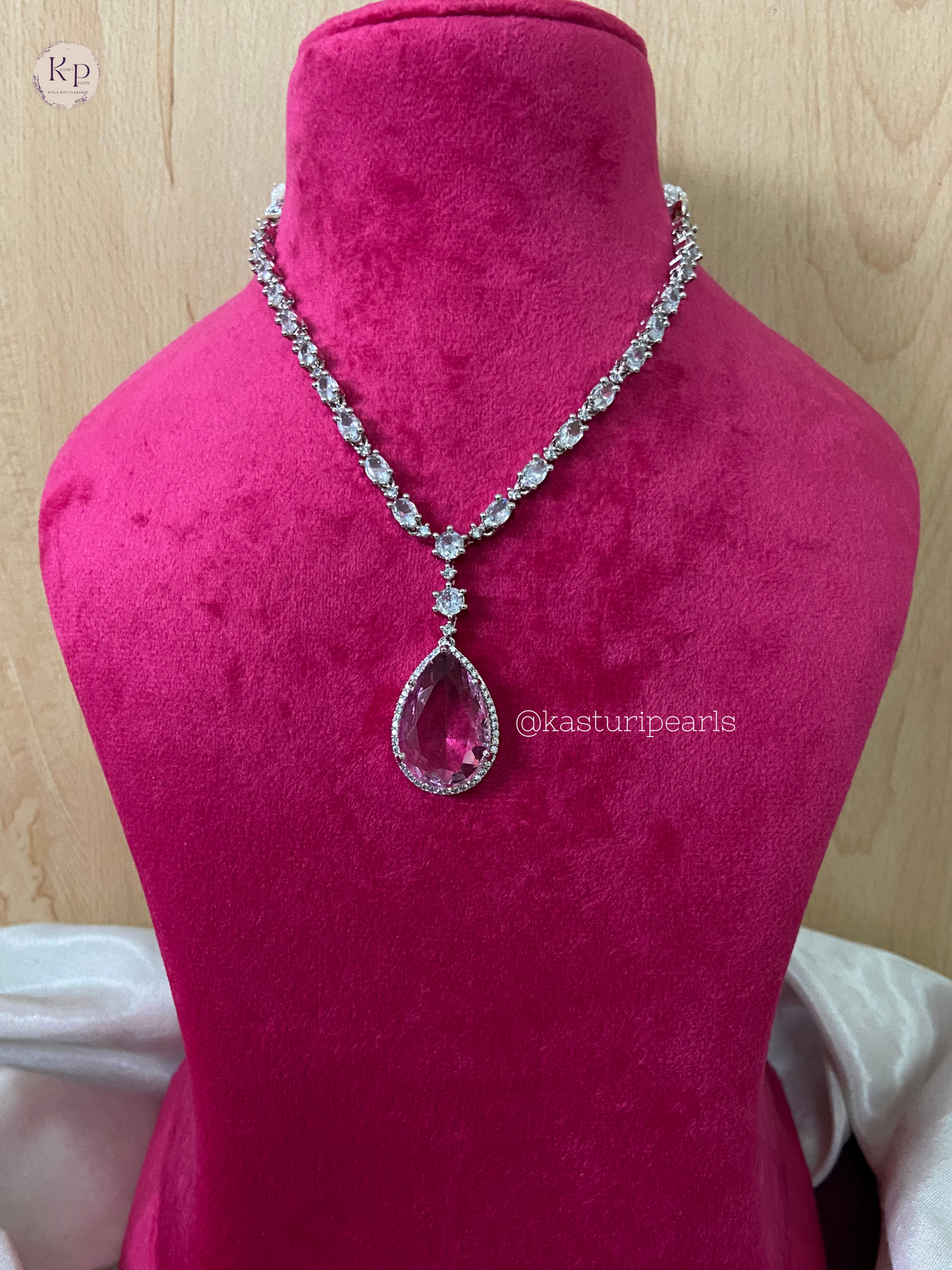Deepika american diamond neckset