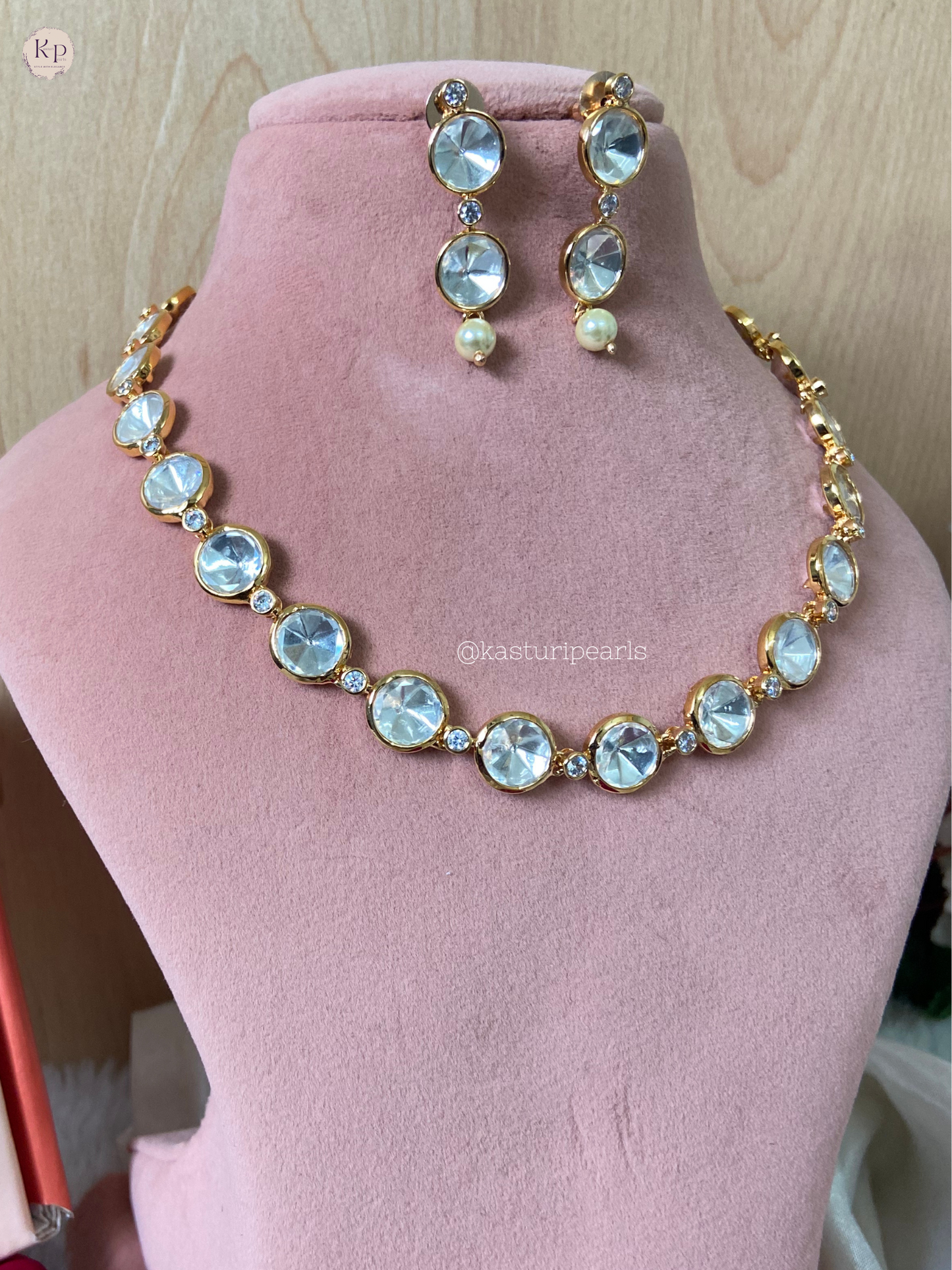 Fenny Moisanite kundan Necklace set