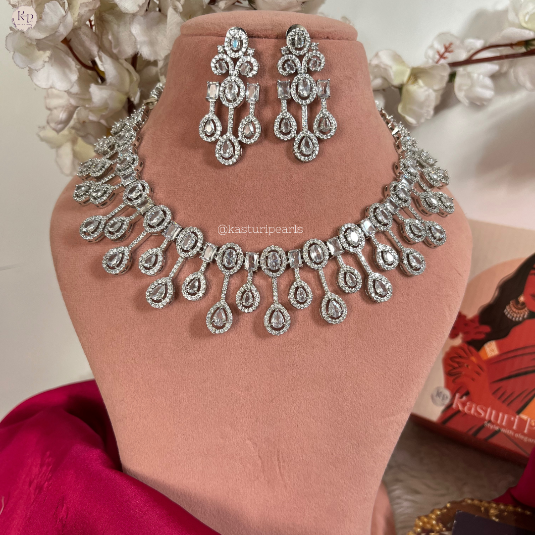 Rehna American diamond necklace set
