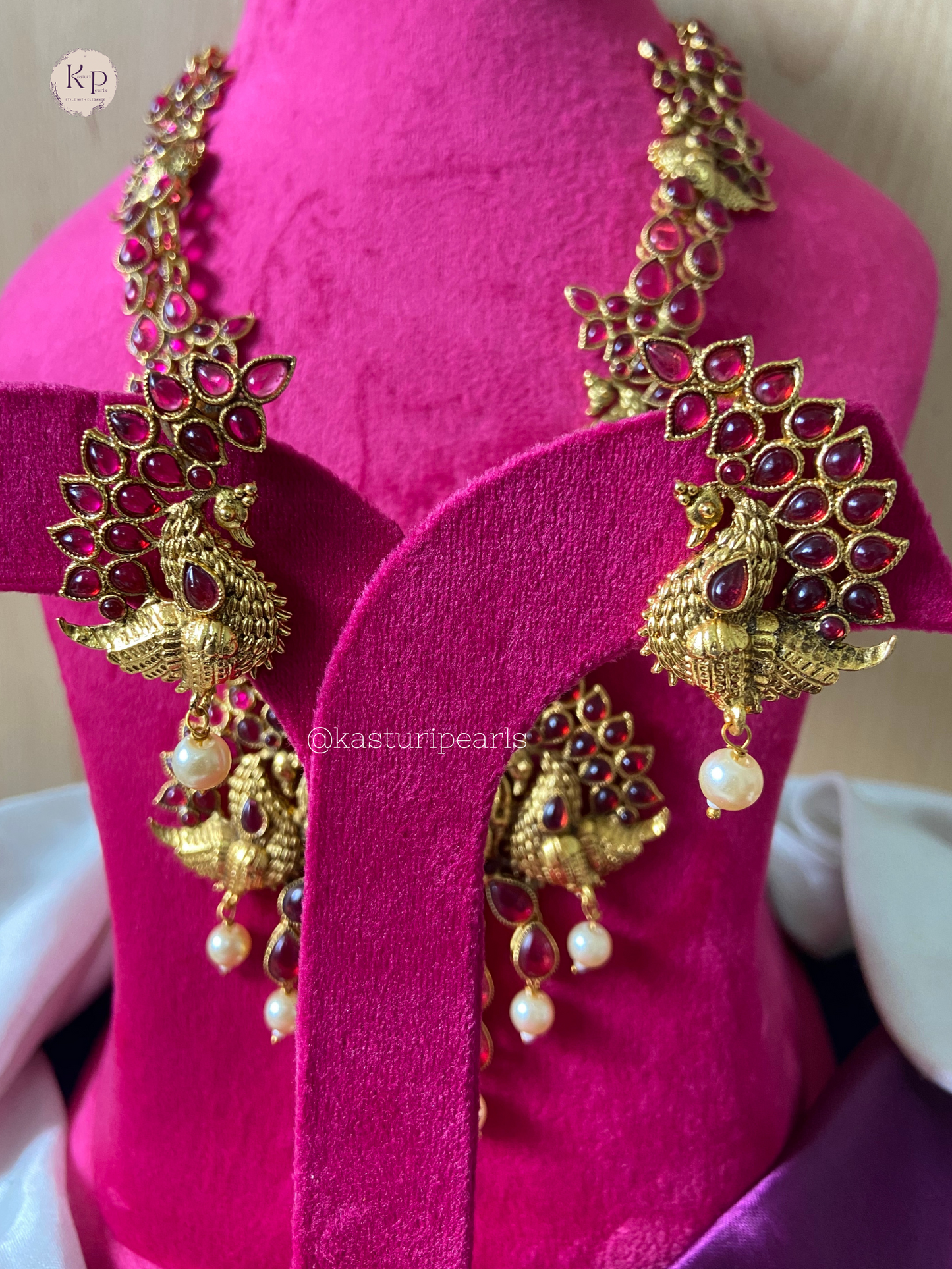 Laxmi peacock Long Neckset