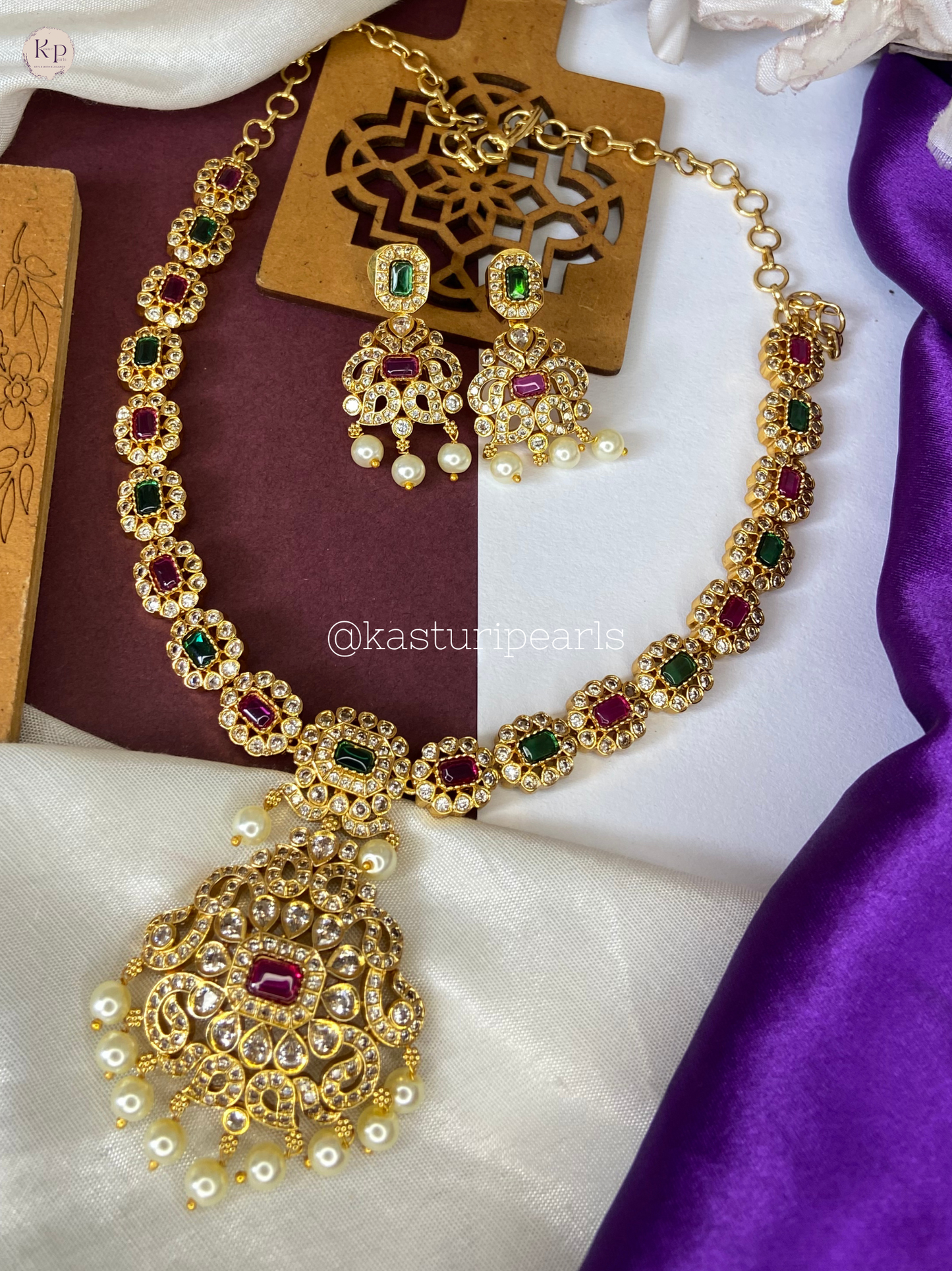 Navratna Temple Jewelry