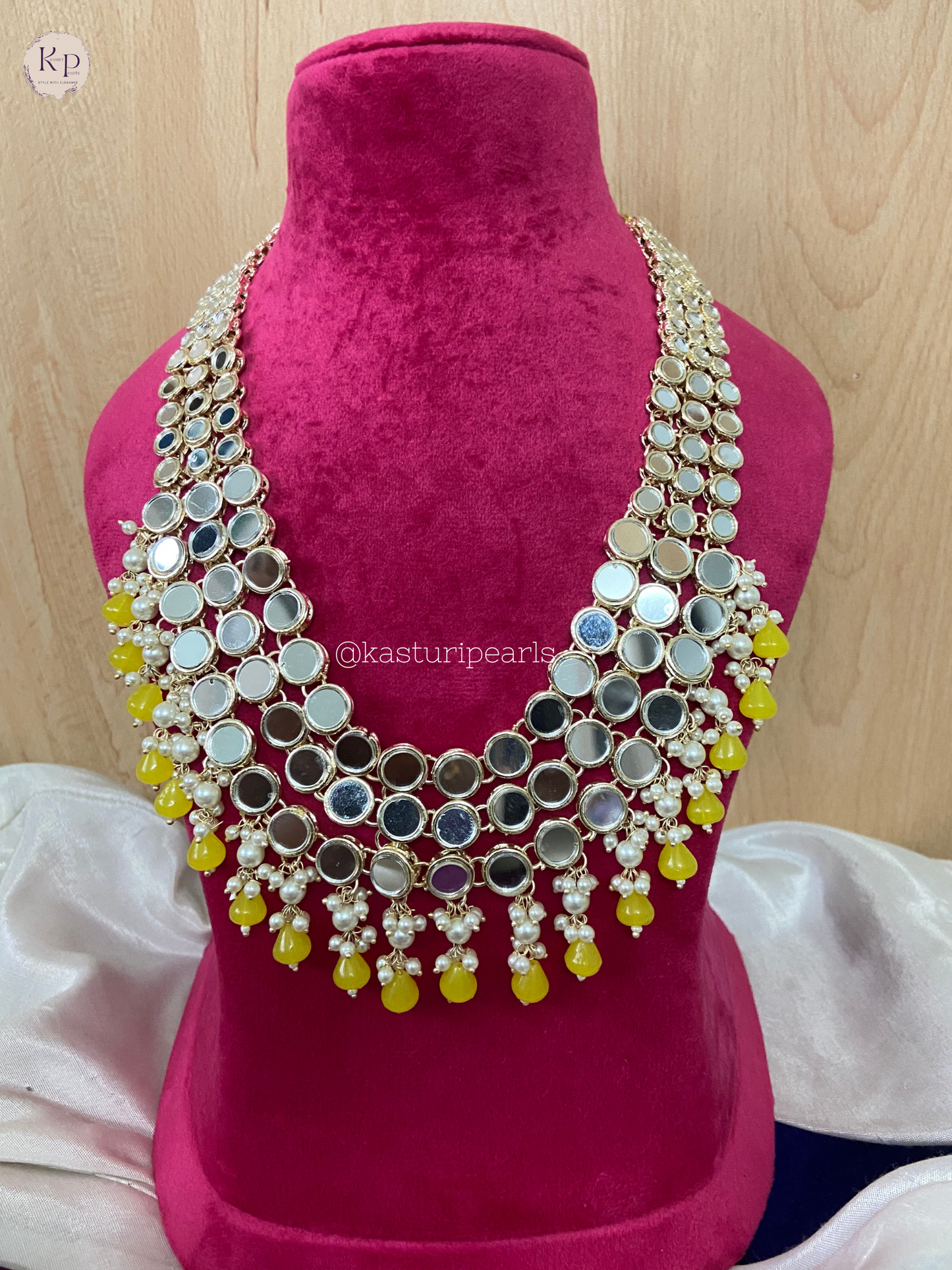 Padmavati Mirror Long Neckset