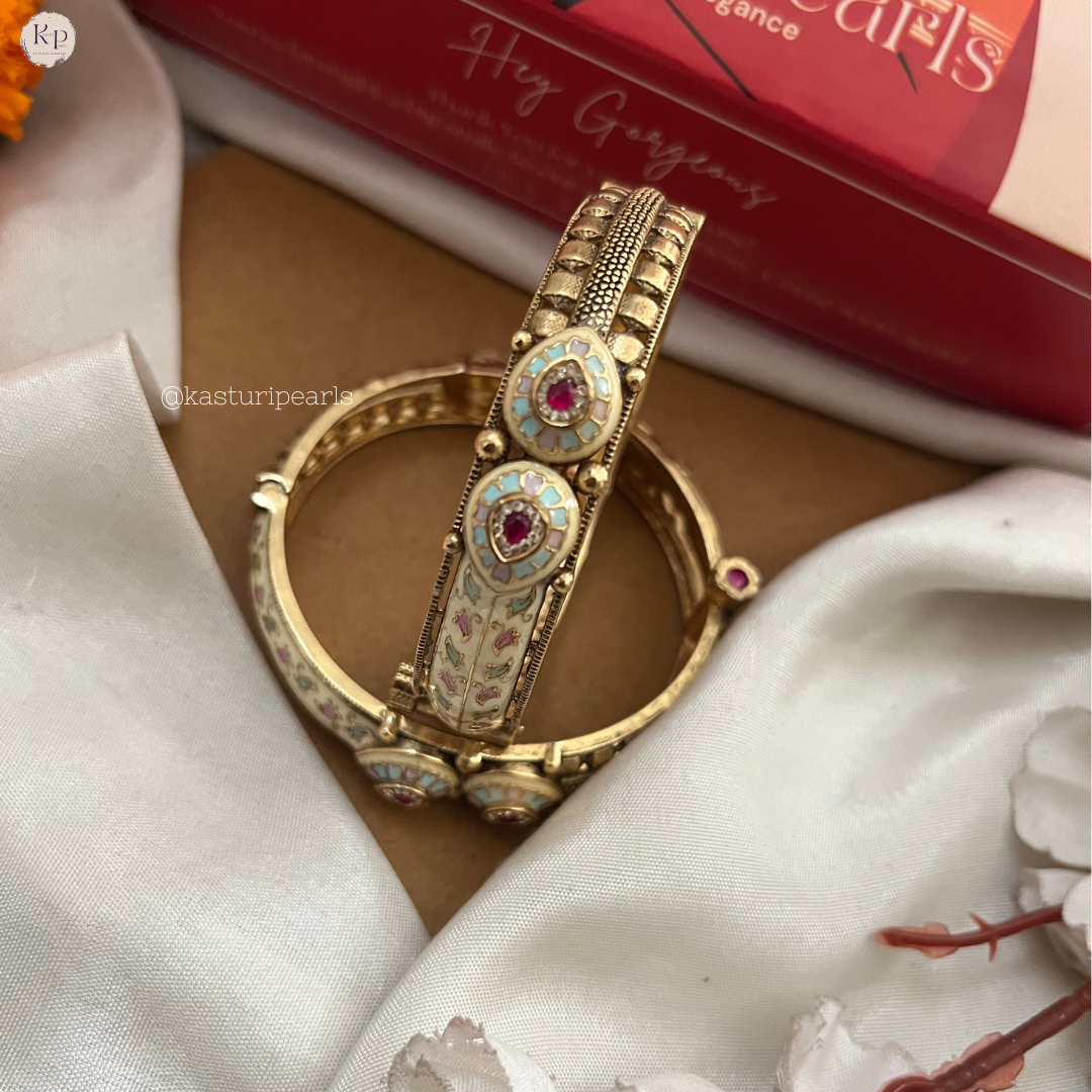 Radhika Meenakari antique sarvoski bangle