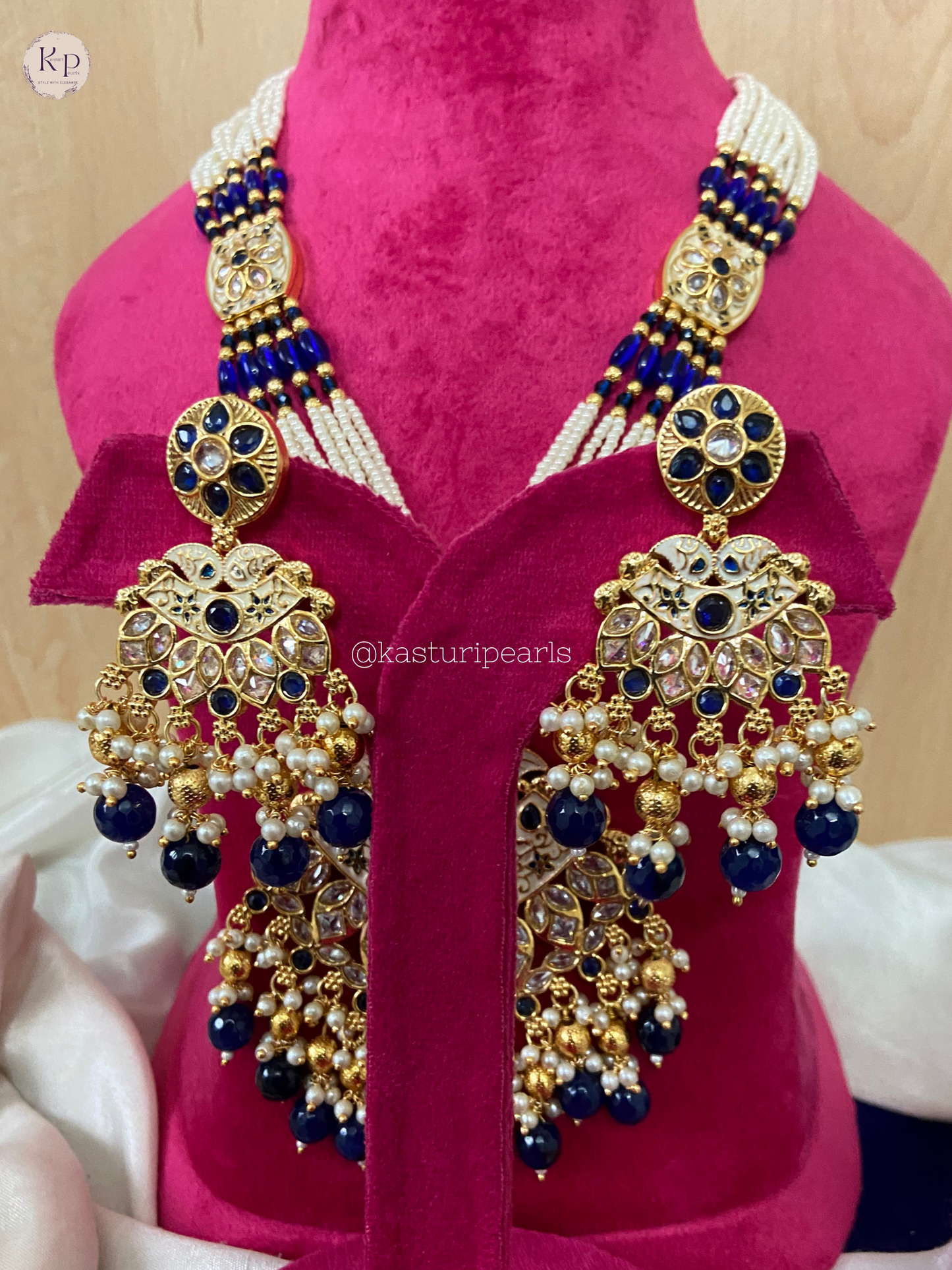 Rani reverse AD long Necklace set