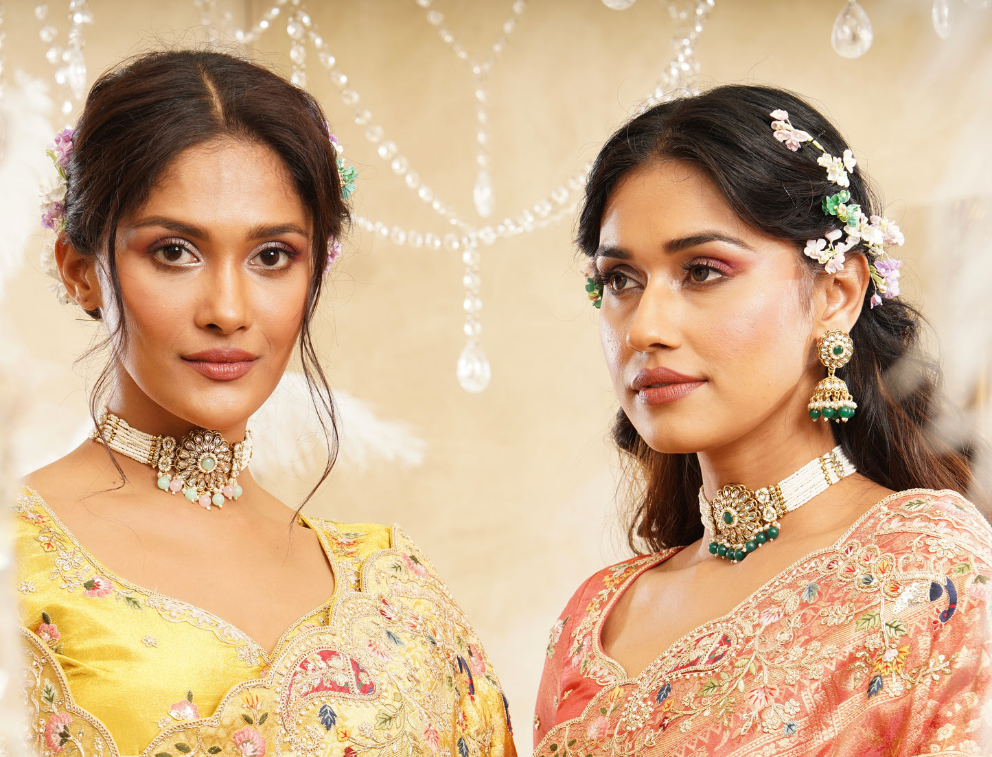 Mihira Kundan multi choker set
