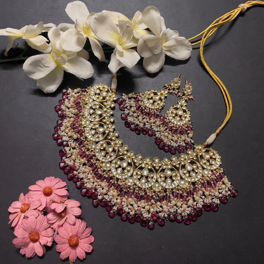 Sera pachi kundan neckset