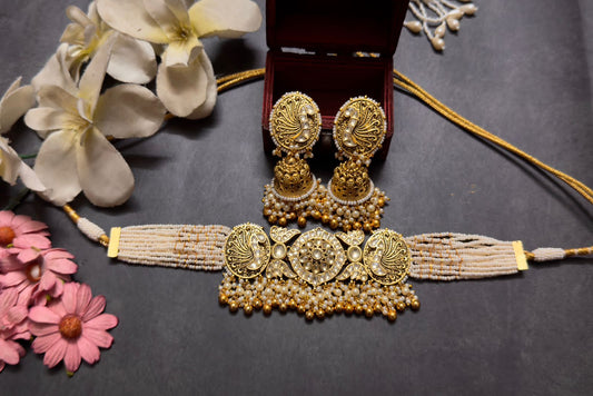 Khera jadau Kundan neckset