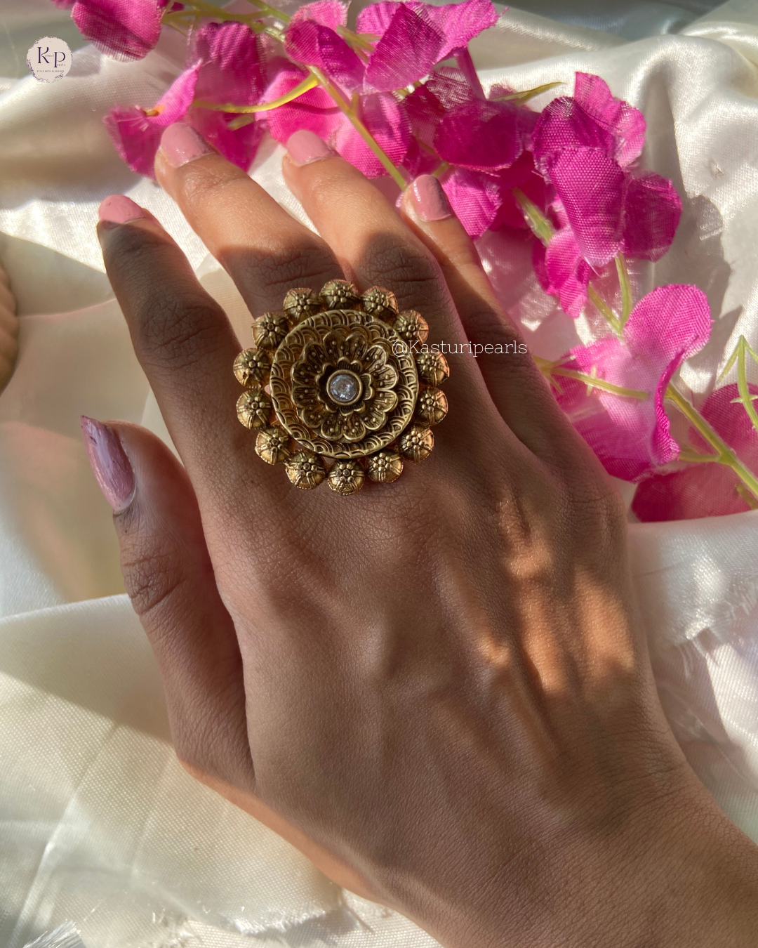 Aansha Antique Copper Ring