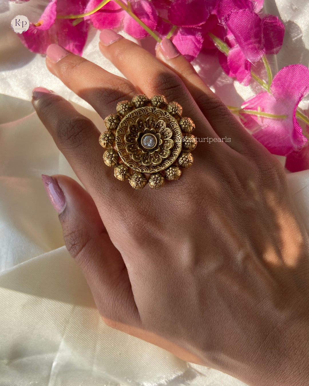 Aansha Antique Copper Ring