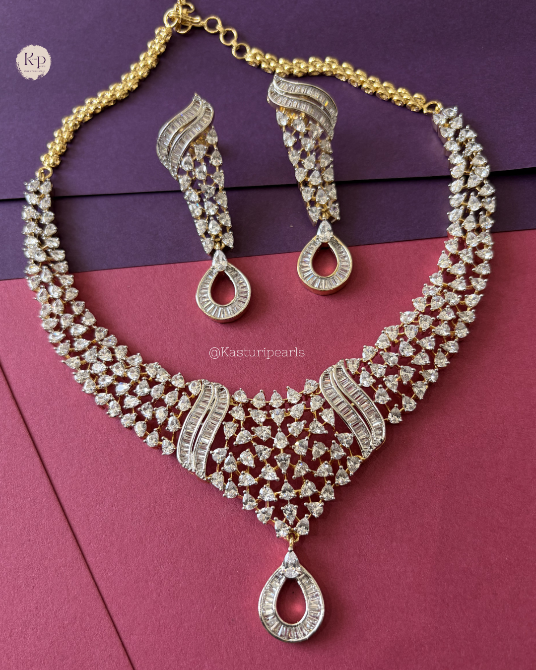 Aarna Gold polish Necklace set