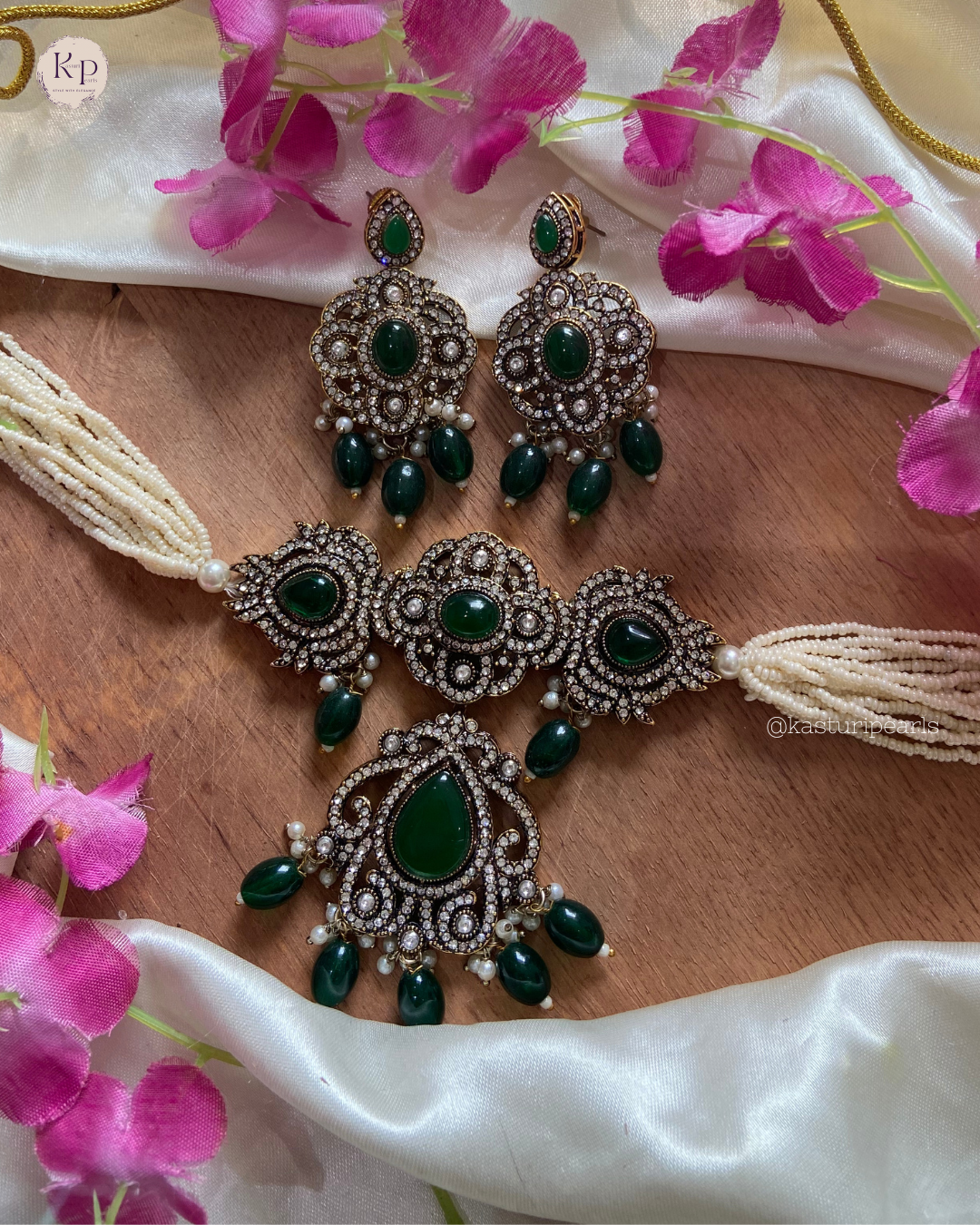 Aasika Victorian Polish Neckset