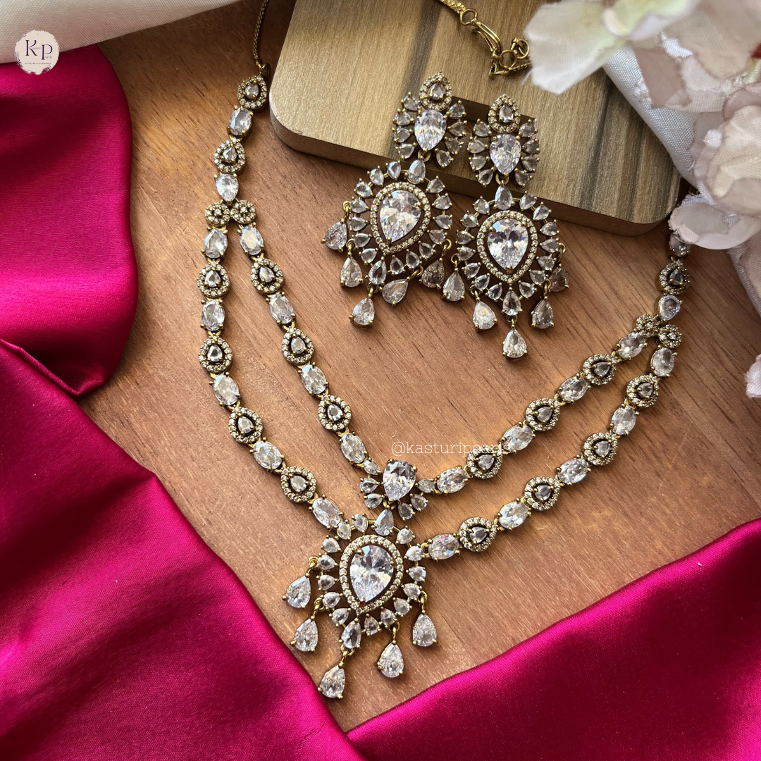 Abhira Victorian Diamond Neckset