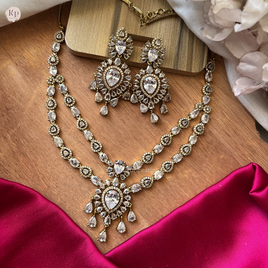 Abhira Victorian Diamond Neckset