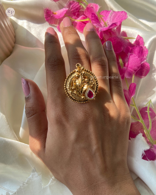 Ahana Antique Copper Ring