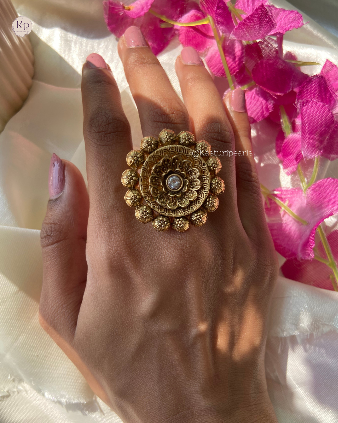 Aansha Antique Copper Ring