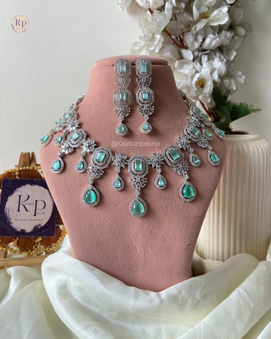 Alisha Mint Ad Neckset