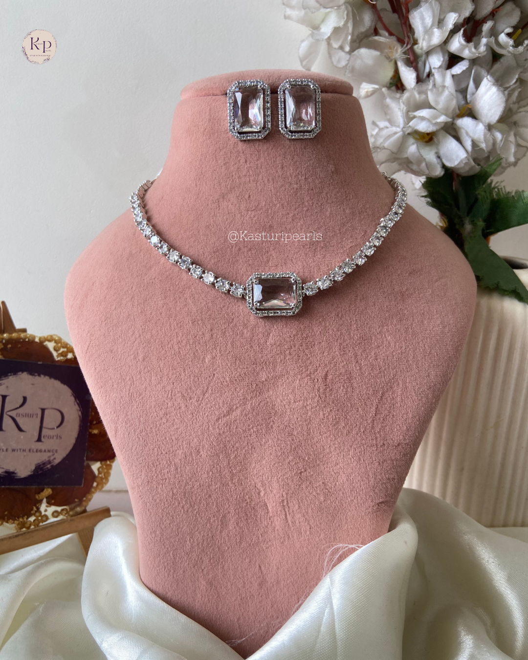 Alize silver Ad Neckset