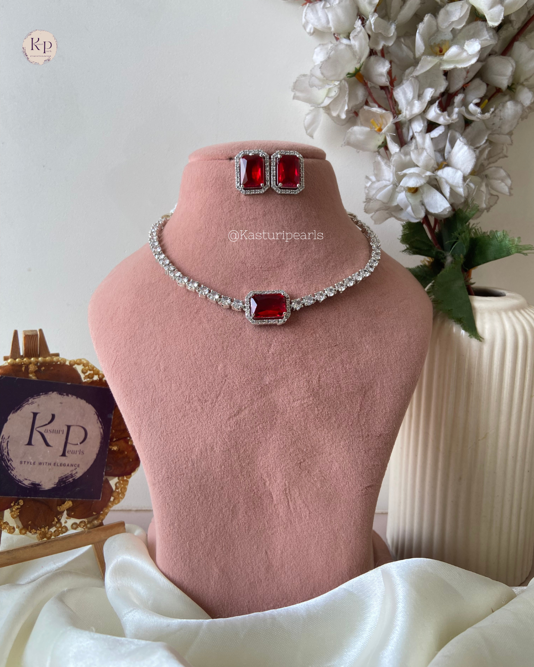 Alize Ruby Ad necklace set