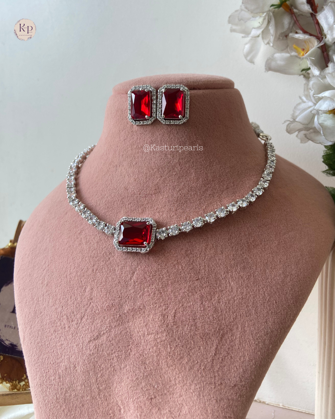 Alize Ruby Ad necklace set