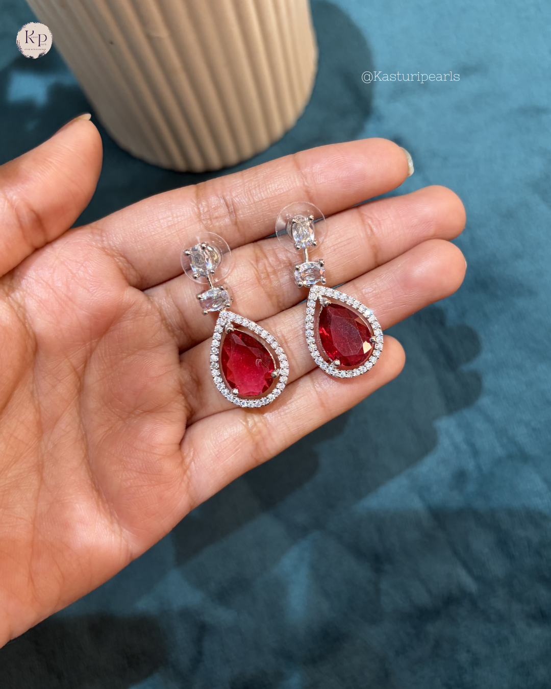 Amelia Ruby AD Earrings