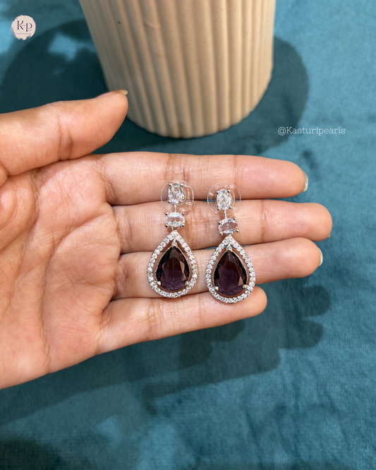 Amelia Purple Ad Earrings
